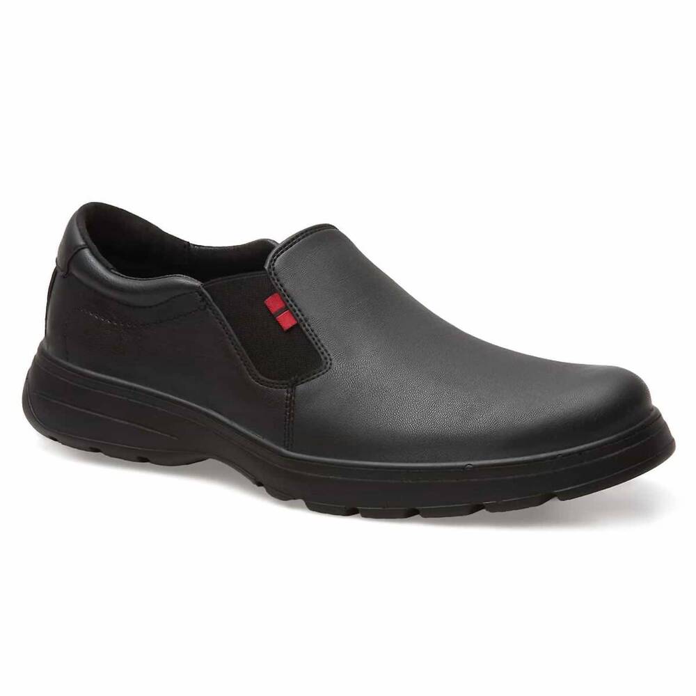 NEW ANDREA men's slip-on loafer shoes in black